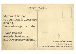 Diane Bayliss #WordsOfWelcome #1000wordsofwelcome @regmeuross